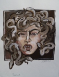 MEDUSE I - METAMORPHOSES dessins sur papier