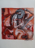 Etude pour le combat des Centaures - METAMORPHOSES dessins sur papier