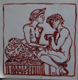 Etude I pour ENIGMA - METAMORPHOSES dessins sur papier