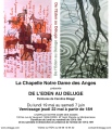 Carton Chapelle Notre Dame des Anges - DE L'EDEN AU DELUGE